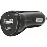 Trust Urban 17W Type-C Usb Çift Giriş Araç Çakmak Şarj Cihazı