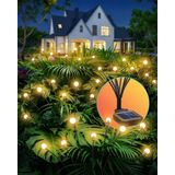 TRUSTILUX Firefly Dış Mekan Güneş Işığı 4'lü paket | 32 Solar Bahçe Lambası Konumunu Özelleştirmek için Benzersiz AnyAngle Sistemi |%30 Daha Parlak, Bitki Güvenlikli Sallanan Ateşböceği Işıkları |