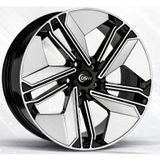 Truva-1207 8.0X18 5X112 Et40 66.45 Black Silver Diamond Jant