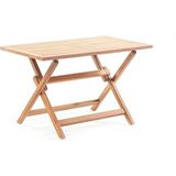 Truva 150x90 cm İroko Katlanabilir Dikdörtgen Bahçe Balkon Mutfak Teras Masası