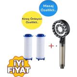 Truva 2 Adet Yedek Filtreli Su Tasarruflu Yüksek Basınç Özellikli Duş Başlığı