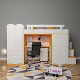 Truva Çalışma Masalı Ranza Suntalam - Beyaz - 100 x 100 cm