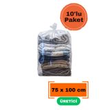 Truva Plastik 10 Adet 75x100 Şeffaf Kokusuz Taşıma Poşeti Taşınma Torbası Naylon Hurç Nakliye Nakliyat Çuvalı