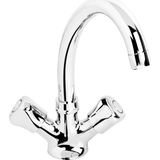 Truva Trigon Kuğu Krom Lavabo Bataryası