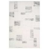 Truva Tv035g Krem Rengi Halı Gri Geometrik Detaylı Akrilik Yumuşak Modern Salon Halısı 200 X 290 Krem-Grı