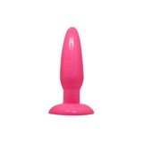TruvaShop 14 Cm Vantuzlu Anal Plug Anal Tıkaç Tıpa Pembe Anal Dildo