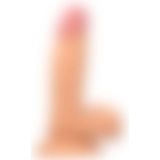 Truvashop 19 Cm Tam Realistik Real Güçlü Vantuzlu Dildo Penis