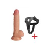TruvaShop Strapon Belden Bağlamalı Dildo 17cm Strapon Realistik Penis
