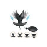 TruvaShop Titreşimli Anal Plug Manson Şişirilebilir Anal Tıkaç Silikon