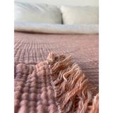 Truy Towel 4 Katlı %100 Pamuk Müslin Yatak Örtüsü - 230 x 250 cm - Kiremit