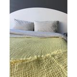 Truy Towel 4 Katlı %100 Pamuk Müslin Yatak Örtüsü - 230 x 250 cm - Sarı