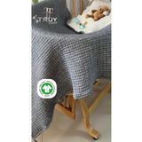 TruyTowel %100 PAMUK MÜSLİN BEBEK YORGAN ANTRASİT