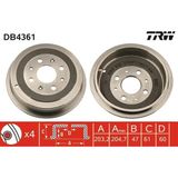 TRW Almparca Fren Kampanasi Arka Fiat Grande Punto 05- Punto 12- Punto Evo 09-12 Opel Corsa D 06-14 Adam 12-19 203.2 / 47 mm