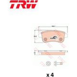 TRW Arka Fren Balata Tk. Arkana 1 Captur 2 Clio 5 Fluence Megane 3-4 Zoe 440601416R GDB1791 Trw