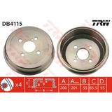 Trw DB4115 Arka Fren Kampanası Toyota Corolla 1.6 1993-2002 200X4 Ae 101 Ae 111 4243112130
