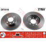 Trw Df1016 Ön Fren Aynası Küçük R21 Mgn Kng Clıo 1.5 238x20.1x4dlxhavalı