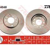 Trw DF4048 Opel Astra G Ön Fren Diski