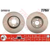 Trw Df6010 Ön Fren Diski Mini Cooper-Öne-Cooper S-Öne D-Works-Cabriolet Cooper 34116774986