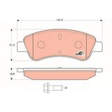 Trw Disk Fren Balatası Ön Cıtroen Berlıngo-C-Elysee-C2-C3-C4-Xsara / Ds 3 / Opel Corsa F Peugeot Partner-1007-2008-206-207-208-301-307