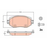 Trw Disk Fren Balatası Ön Renault / Dacıa Megane Iv (B9a/M) 15->> Alatası Ön Renault / Dacıa Megane Iv (B9a/M) 15->>