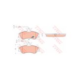 Trw Fren Balatası Ön Fişli 306 93 Partner 96 / Xsara 97 Berlingo 96
