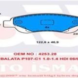 TRW GDB1633 Fren Balatası Ön 107 05- 108 14- / C1 05- C1 II 14- / Aygo 14-