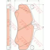 TRW GDB1863 Fren Balatası Ön 190Mm Porsche 911 09- Tamir Takım Kit