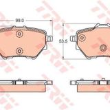 TRW GDB2036 Fren Balatası Arka 308 13- / C4 Picasso13-