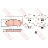 Trw Gdb3622 Ön Fren Balatası Nissan Qashqai J11 Kasa 2013-xtrail 2014- Renault Kadjar 2015- D10604ba0a