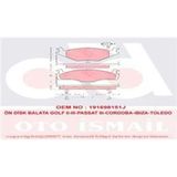 TRW GDB454 Fren Balatası Ön Golf I Golf II 83- Golf III 91- Jetta II 84-91 Passat 80- Santana 8 91- Caddy I Fren Balatası 37990305
