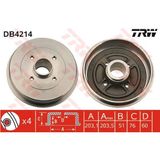 Trw TRW-DB4214 Arka Fren Kampanası Megane I-Clıo Iı Symbol Iı...