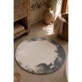 TRYOLE Hypnos Yuvarlak Banyo Paspası 70x70 Koyu Gri