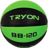 Tryon BB-120 Yeşil-Siyah 7 Numara Basketbol Topu Kauçuk Malzeme ile Yüksek Performans - Yeşil - Siyah