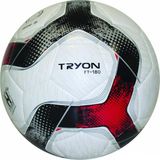 Tryon FT-180 Futbol Topu Beyaz Kırmızı Siyah Renkli 4 Numara Özellikli Zemin İçin - Beyaz - Kırmızı - Siyah