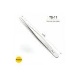 Ts-11 Hassas İnce Düz Uçlu Paslanmaz Çelik Cımbız 14 Cm Antistatik Profesyonel Elektronik Saat Takı Hobi Cımbızı