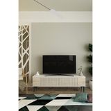 TSA1203BT - Corsa Tv Stand 120CM Beyaz- Traverten - Beyaz - Traverten