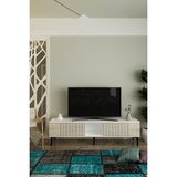 TSA1502BT - Corsa Tv Stand 150CM Beyaz- Traverten - Beyaz - Traverten