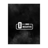 TSC 0 Negatif Kan Grubu Araba Motorsiklet Etiket Sticker 14CM Beyaz Renk, 8OTOETİKET-51