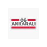 TSC 06 Ankaralı Plaka Araba Sticker Yapıştırması Çok Renkli, EYh1Y9