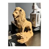 TSC 13CM Aslan Figürü Modern Tasarım PLA Biblo Güç Temalı Aslan Heykelcik, PLADEkoratifx21