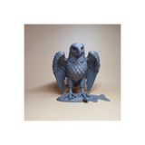 TSC 15CM Gri Kartal Kanat Detaylı Biblo Premium Heykel Minimalist Şık Tasarım Ev Dekoru, Kartal-tifx50