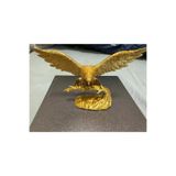 TSC 17CM Kartal Figürü Modern Dekor – Ofis Masası İçin Güçlü Sembol Biblo Gold Renk