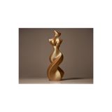 TSC 18CM Gold Renk Soyut Kadın Heykeli - Hediyelik Ev Ofis Dekoratif, BüstheykelFigür58