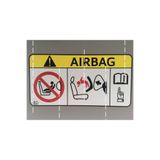 TSC 2 Adet Airbag Hava Yastığı Uyarı Etiketi Sticker Yapıştırma Renkli, airbagss3