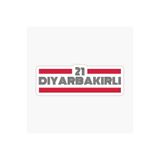 TSC 21 Diyarbakırlı Plaka Araba Sticker Yapıştırması Çok Renkli, EYh1Y19