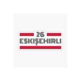 TSC 26 Eskişehirli Plaka Araba Sticker Yapıştırması Çok Renkli, EYh1Y20