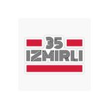 TSC 35 İzmirli Plaka Araba Sticker Yapıştırması Çok Renkli, EYh1Y24