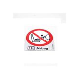 TSC 6 Adet 3b0010219 Airbag Hava Yastığı Uyarı Etiketi, airbagd1, BEYAZ