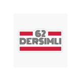 TSC 62 Dersimli Plaka Araba Sticker Yapıştırması Çok Renkli, EYh1Y34