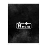 TSC A+ Pozitif Kan Grubu Araba Motorsiklet Etiket Sticker 14CM Beyaz Renk, 8OTOETİKET-44